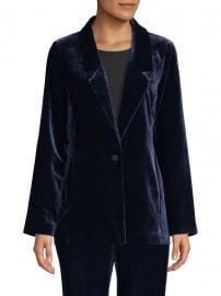 Velvet Draped Jacket at Saks Fifth Avenue